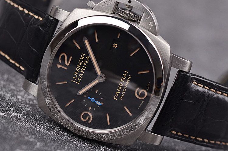 已售出【98新】沛纳海小三针日历3天动储自动机械男表pam01312盒证齐