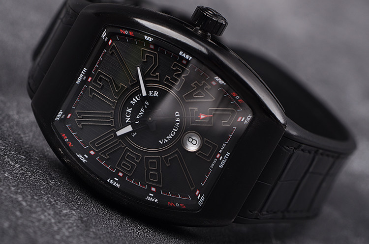 已售出【97新】法兰克穆勒PVD钛金属大三针日历自动折叠扣男表V45 SC DT