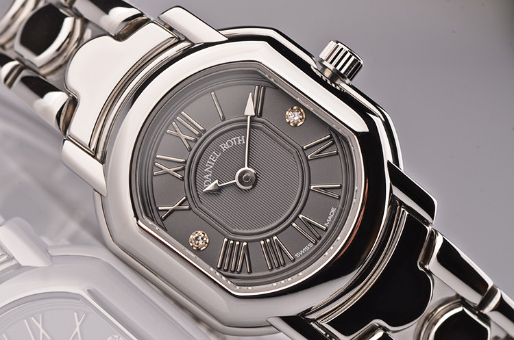 已售出【97新】DANIEL ROTH丹尼尔罗斯精钢刻度钻自动机械女表519.S.10