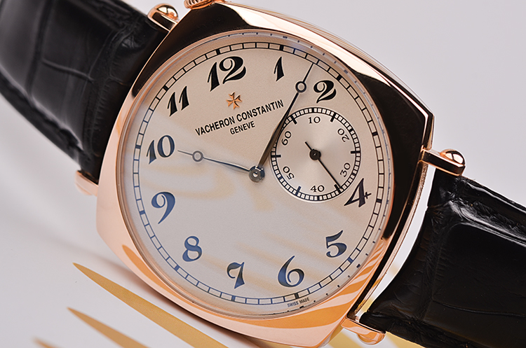 已售出【97新】江诗丹顿历史名作玫瑰金小三针手动男表82035/000R-9359