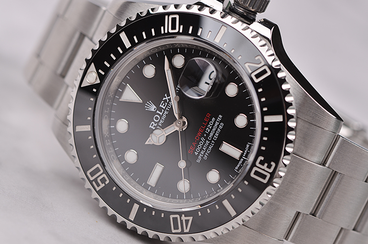 已售出【98新】劳力士新款海使型单红专业潜水自动男表126600有卡MK1面