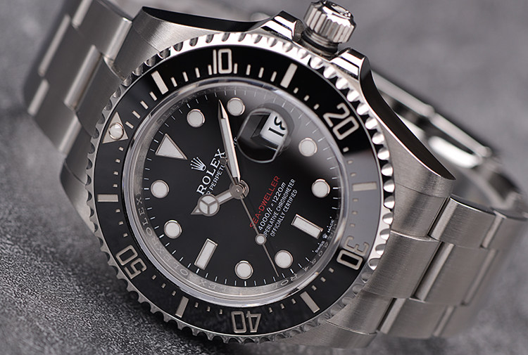 已售出【98新】劳力士新款海使型单红专业潜水自动男表126600盒证齐