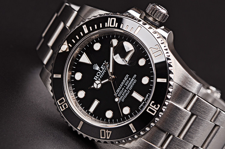 【98新】劳力士潜行者黑水鬼自动机械钢带男表116610LN有卡