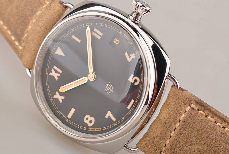 已售出【97新】沛纳海加州面三天链47MM手上链皮带男表PAM00424