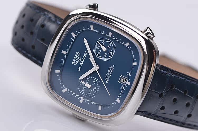 已售出【98新】豪雅银石赛道限量版计时日历自动机械男表CAM2110.FC6258