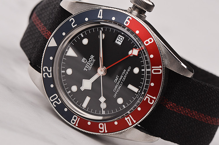 已售出【98新】帝舵百事可乐GMT两地时自动机械男表79830RB有保卡