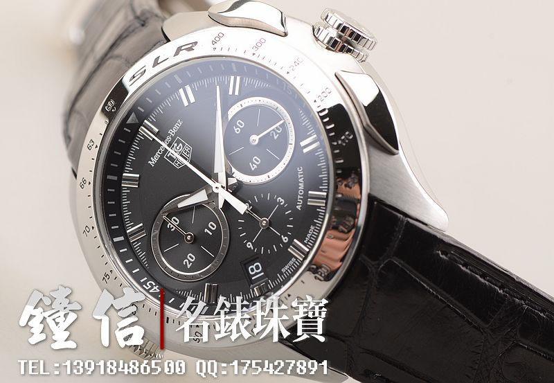 已售出【97新】豪雅梅赛德斯奔驰SLR合作限量版计时男表CAG2110.FC6209