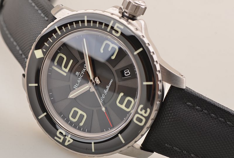 已售出【97新】宝珀500鲟钛金属限量版自动男表50015-12B30-52B盒证有票