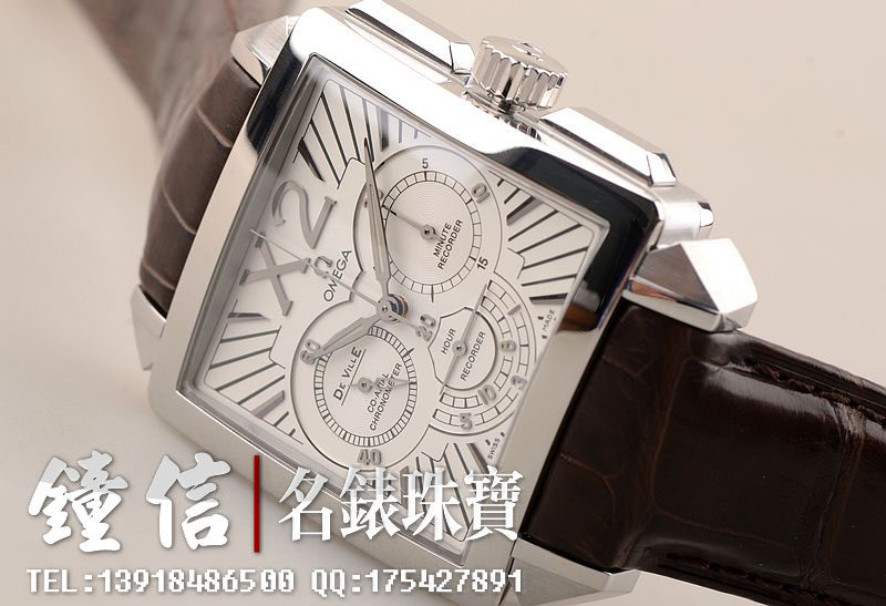 已售出【97新】欧米茄蝶飞X2自动机械计时皮带男表423.13.37.50.02.001