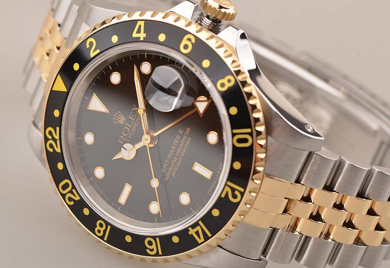 已售出【97新】劳力士16713金钢GMT五珠带自动机械男表 全套盒证齐