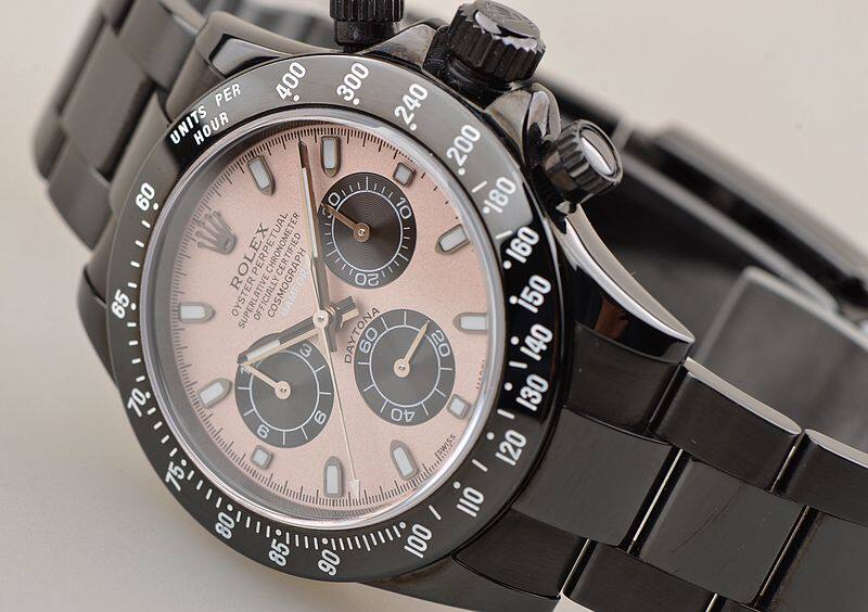 已售出【98新】劳力士迪通拿BAMFORD改装灰面计时自动机械男表116520