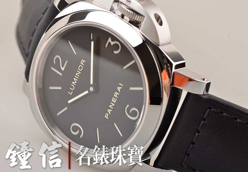 已售出【98新】沛纳海LUMINOR BASE两针手上链皮带男表PAM00112全附件