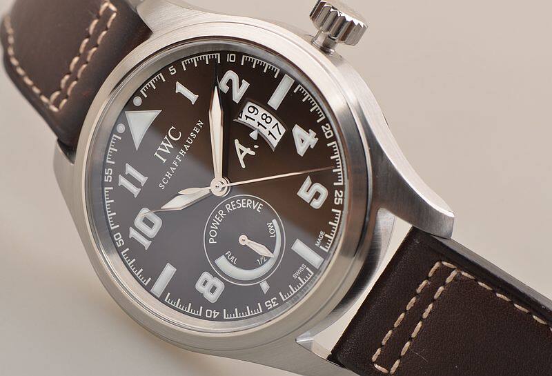 已售出【97新】IWC万国圣艾修伯里特别限量版动显日历男表IW320104