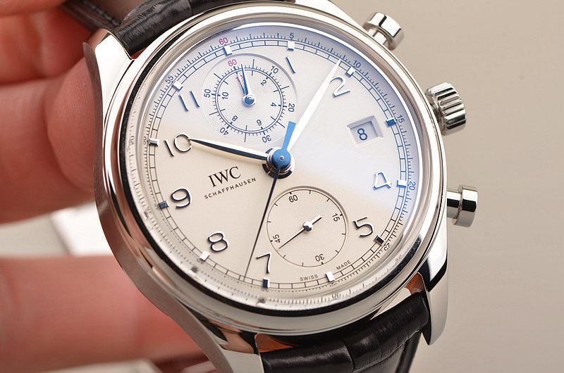已售出【98新】IWC万国葡萄牙自动机械计时皮带男表IW390403盒证齐在保