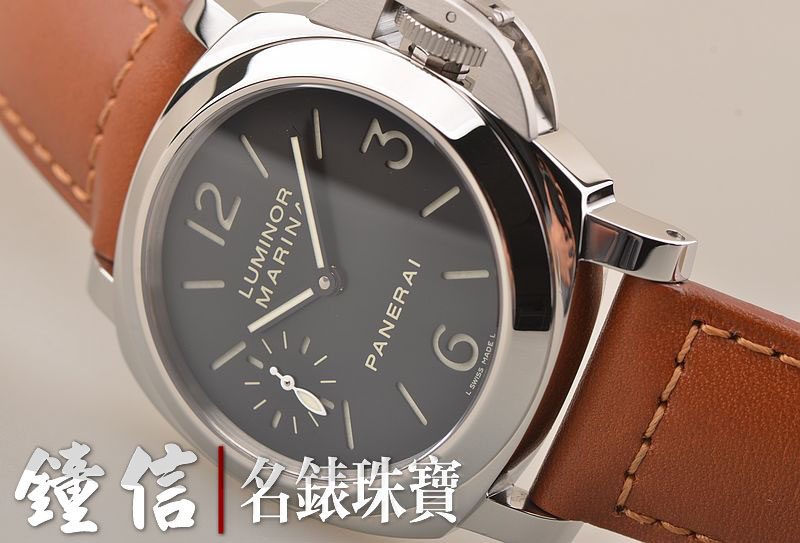 已售出【97新】沛纳海经典PAM00111三明治手上链小三针皮带男表 盒证齐