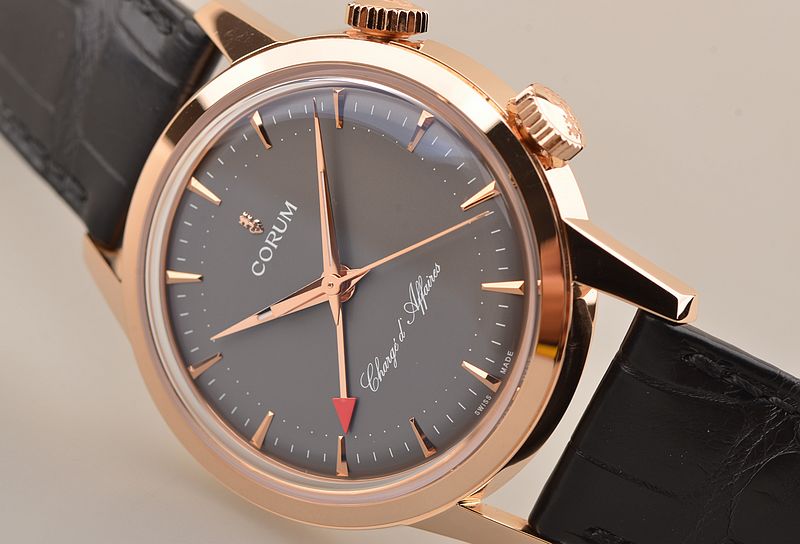 已售出【未使用品】昆仑玫瑰金限量版闹铃皮带男表286.253.55/0001 BN68