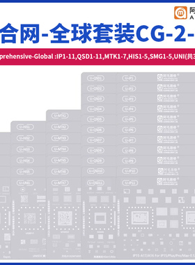 阿毛易修UBGA植锡专家系列钢网/综合网/CPU网/中国套装/全球套装