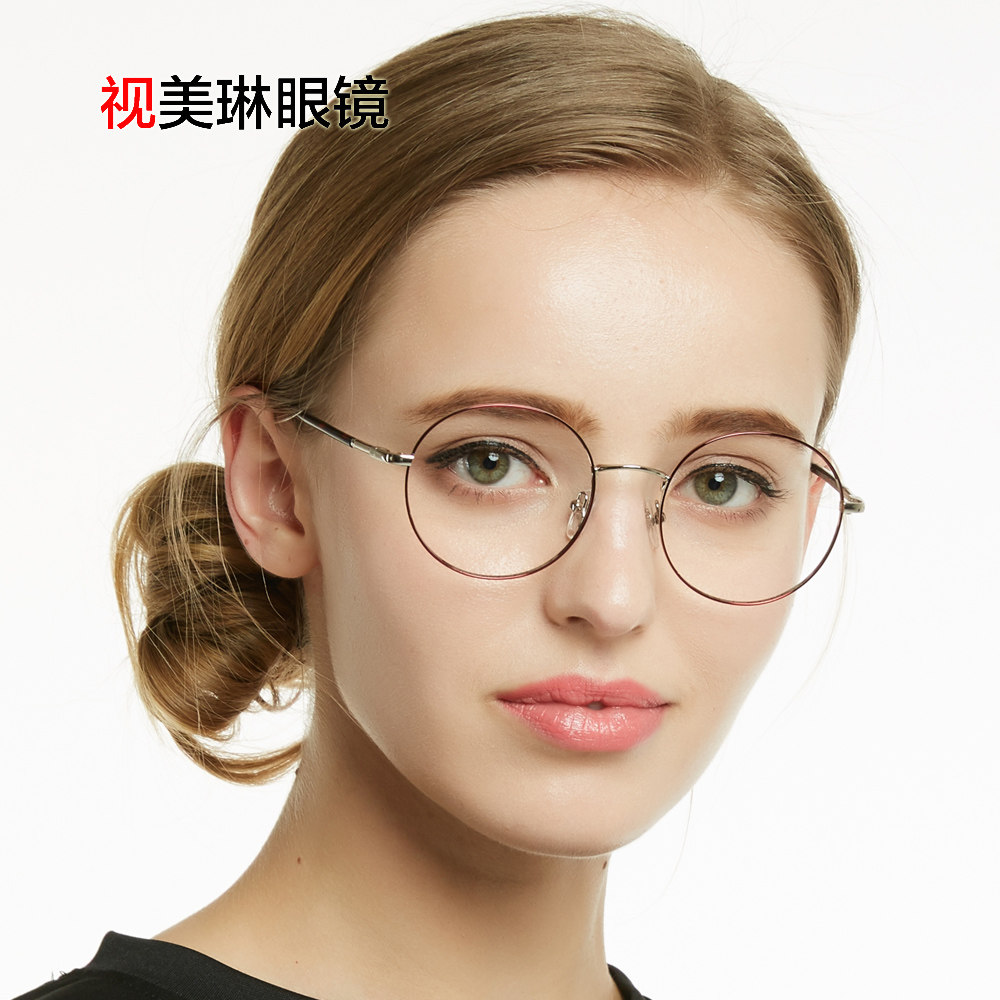 复古韩国文艺时尚可配近视眼镜框