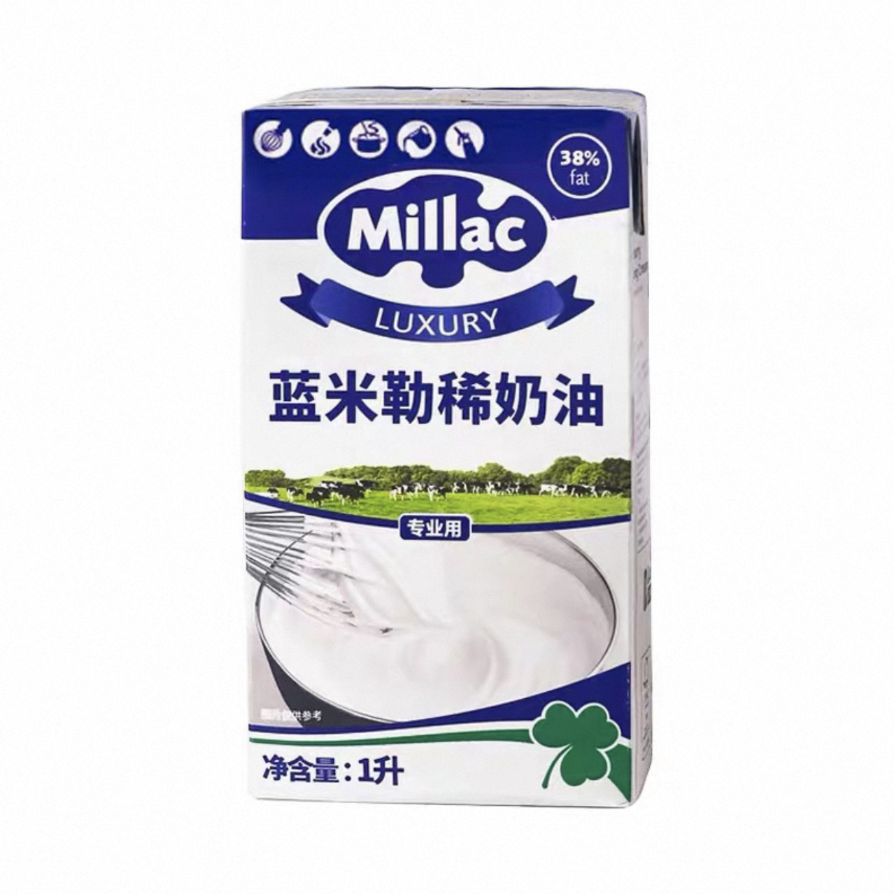 整箱蓝风车淡奶油1L*12整箱蓝米勒动物性稀奶油蛋糕裱花蛋挞烘焙