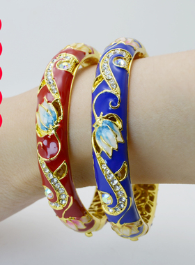老北京特色女生日礼品景泰蓝手镯