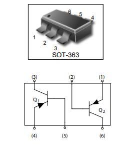 LMUN5335DW1T1G SC88 35 数字三极管 贴片晶体管 50V0.1A LRC BJT