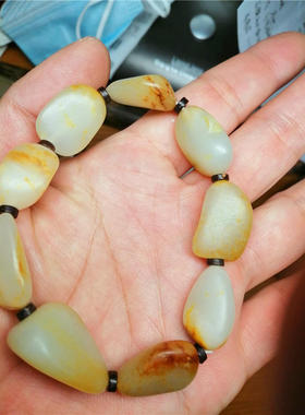 新疆和田玉籽料原石手串