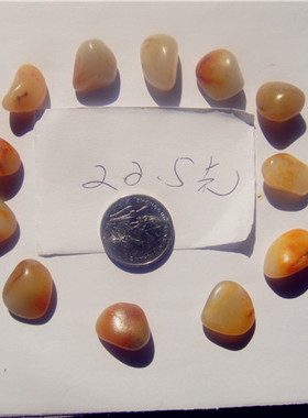 22.5克新疆和田玉籽料原石手链（颗颗原籽真皮色无修型）未找到