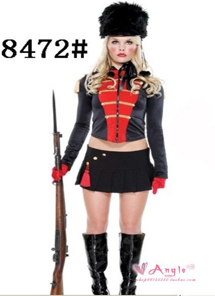 万圣节迪士尼英国女士兵装加勒比海盗装COSPLAY夜店电影演出服装