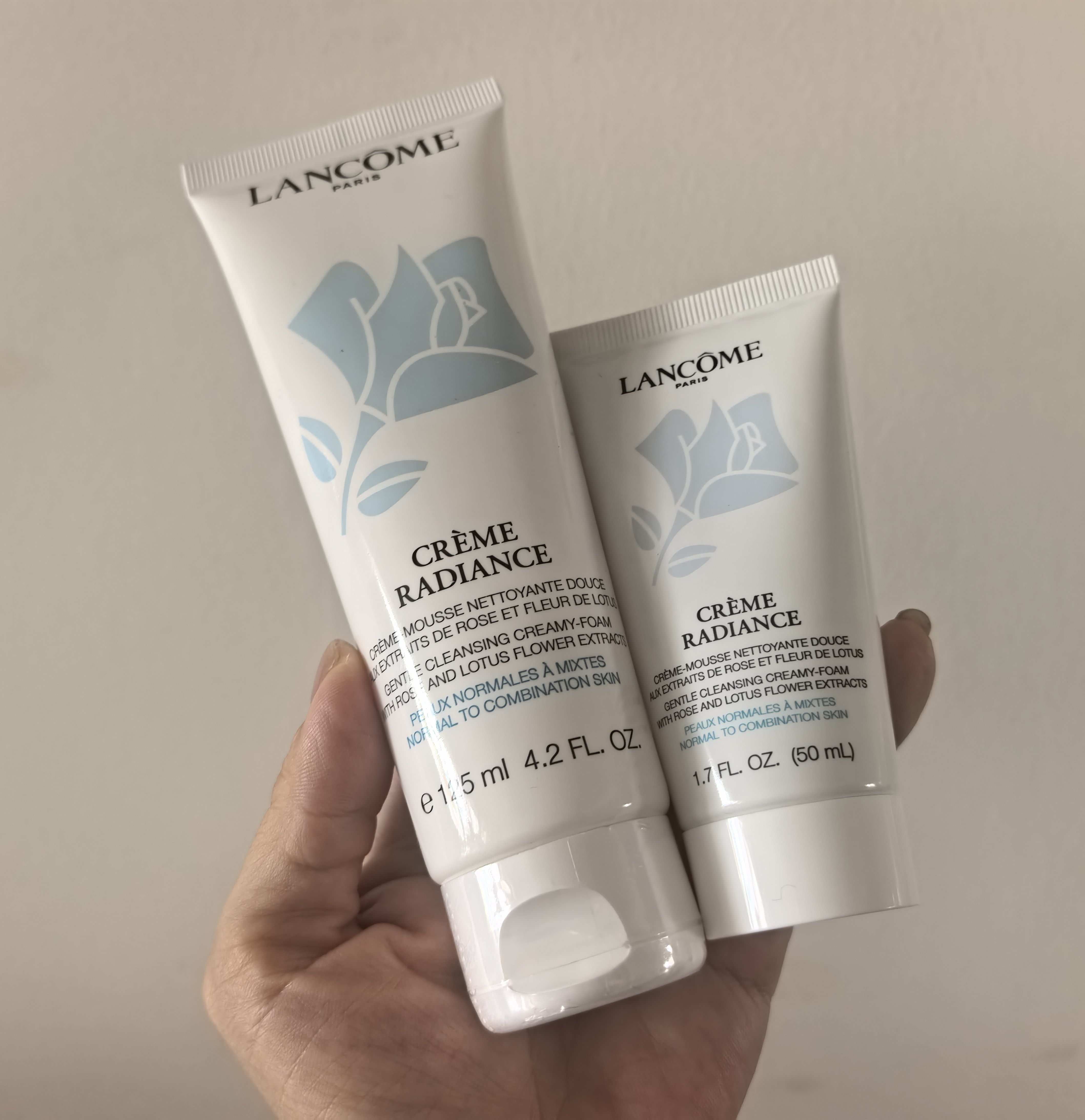 现货包邮Lancome兰蔻洗面奶 蓝洁面清滢柔肤洁面乳125ml中性泡沫