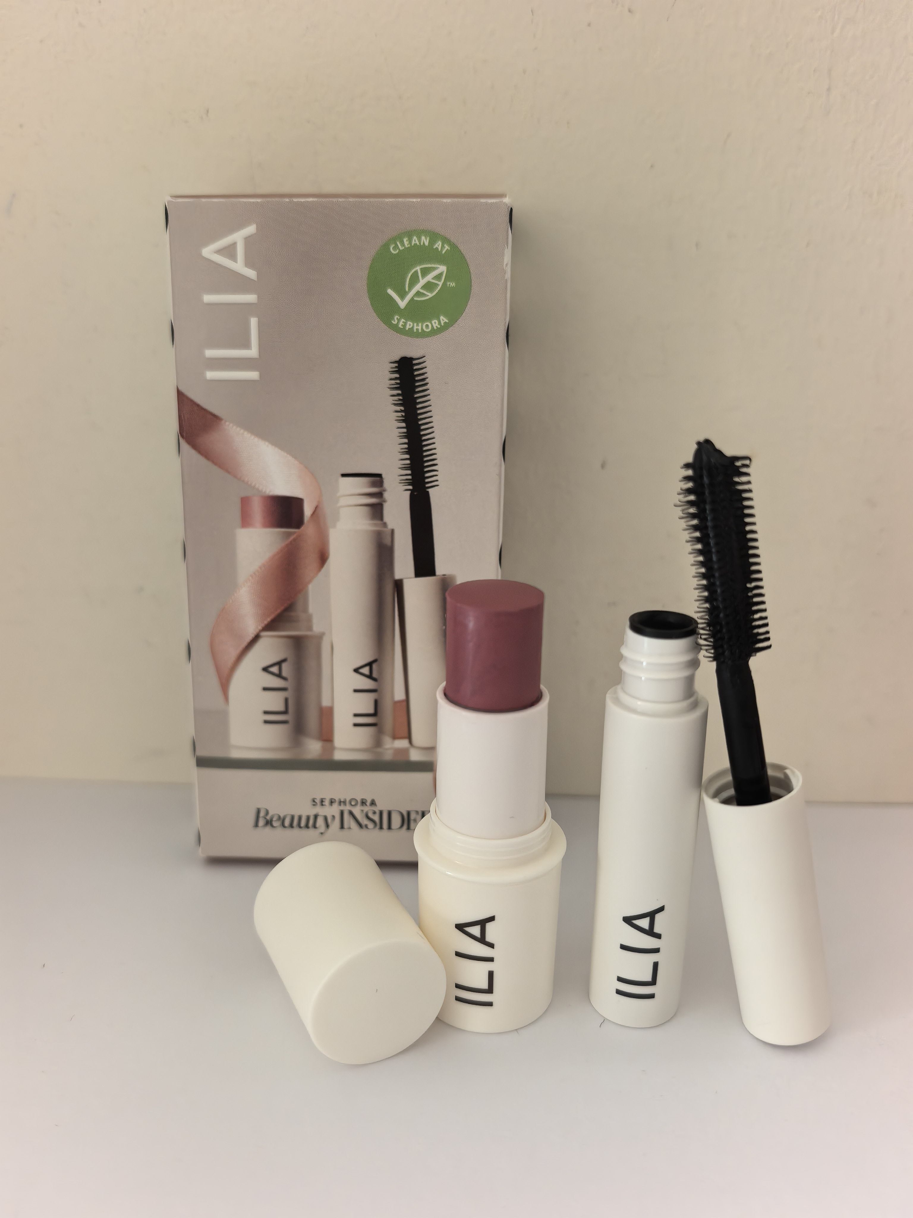 现货 美国天然有机ILIA Balmy Gloss滋唇颊两用腮红棒睫毛膏套装,彩妆/香水/美妆工具,彩妆套装,淘宝优惠券,粉丝福利购,淘宝优惠卷