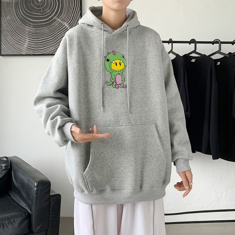 L2547P48秋冬新款卫衣男装宽松港风日系外套连帽衣服宽松卫衣图片