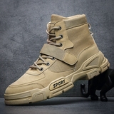 X2436P39秋新款韩版高帮男鞋男增高工装百搭潮靴子男靴复古马丁靴，男鞋马丁靴，星座614-1