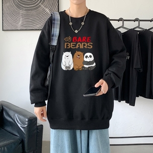 Y2833P38主推2022秋季ins潮男潮趣印花卫衣时尚圆领宽松上衣