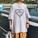 T3326P25男港风T恤落肩款宽松T恤克莱因蓝T仓库一件起正常配送中，男装T恤，星座510A-1