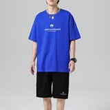 TZ3501轻奢时尚感男士短袖t恤男夏季薄款潮牌短裤休闲运动套装，男装休闲套装，星座510A-1