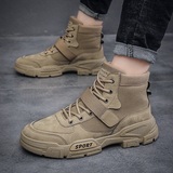 X2436P39秋冬新款马丁靴复古风高帮男士靴子男英伦战狼工装靴子，男鞋马丁靴，星座614-1