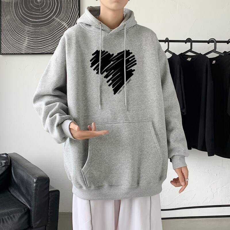 L2611P48秋冬新款卫衣男装宽松港风日系外套连帽衣服宽松卫衣,男装卫衣,星座510A-1