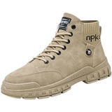 X2500P42马丁靴男2022新款韩版高帮鞋英伦户外工装靴子透气运动鞋，男鞋马丁靴，星座614-1