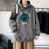 L2479P48男宽松ins潮春秋季套头衫新款连帽卫衣港风休闲外套，男装卫衣，星座510A-1