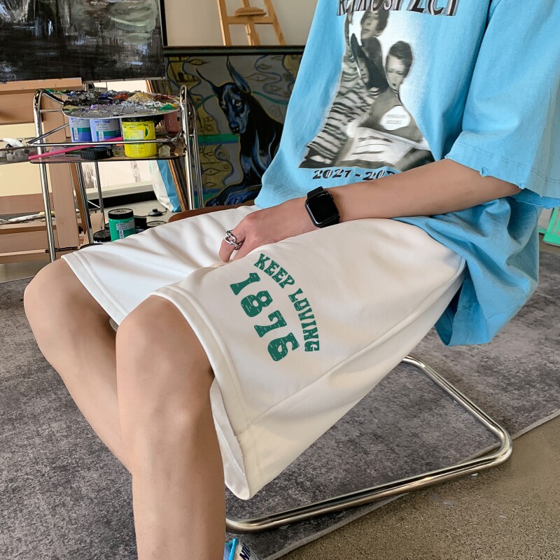 DD3529百搭沙滩篮球大码宽松户外时尚休闲夏季短裤男六分短裤图片
