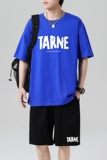 TZ3513休闲运动套装轻奢时尚感男士短袖t恤男夏季薄款潮牌短裤，男装休闲套装，星座510A-1