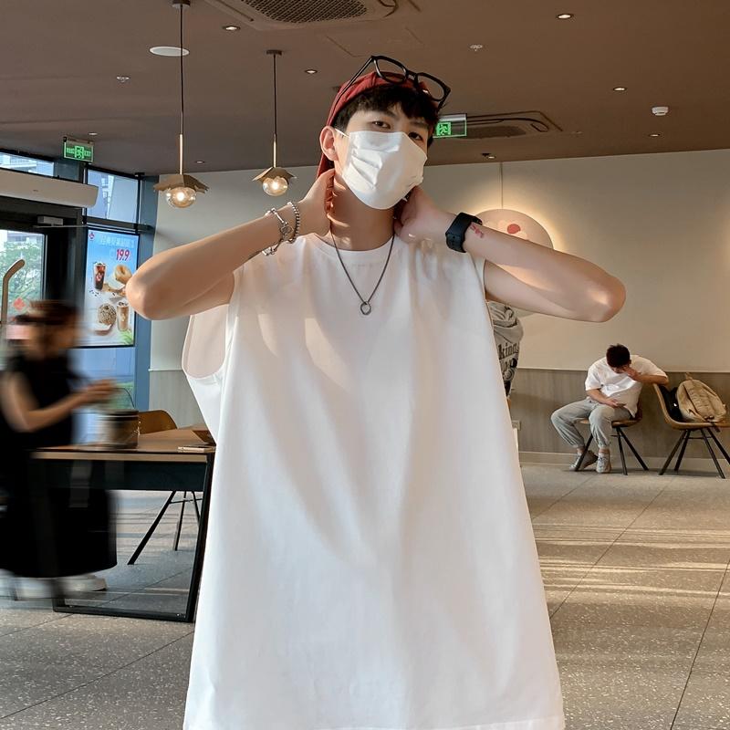 TW7984P18重磅纯棉背心男夏潮流宽松运动坎肩学生情侣美式无袖T恤,男装背心/马甲,星座510A-1