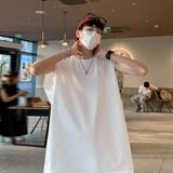 TW7984P18重磅纯棉背心男夏潮流宽松运动坎肩学生情侣美式无袖T恤，男装背心/马甲，星座510A-1