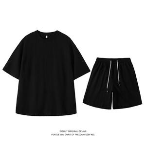 TZS8410特P45夏季新款男士休闲运动套装短袖短裤两件套男装图片
