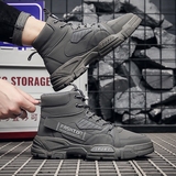 X2520P42秋季新款高帮马丁靴英伦风中帮百搭工装沙漠潮鞋潮流男靴，男鞋马丁靴，星座614-1