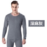 深灰男圆领