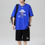 TZ3511休闲运动套装轻奢时尚感男士短袖t恤男夏季薄款潮牌短裤，男装休闲套装，星座510A-1