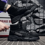 X2520P42秋季新款高帮马丁靴英伦风中帮百搭工装沙漠潮鞋潮流男靴，男鞋马丁靴，星座614-1