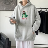 L2850P48韩版ins男士学生宽松运动连帽卫衣秋冬加绒情侣外套，男装卫衣，星座510A-1