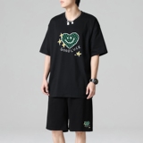 TZ3503休闲运动套装轻奢时尚感男士短袖t恤男夏季薄款潮牌短裤，男装休闲套装，星座510A-1